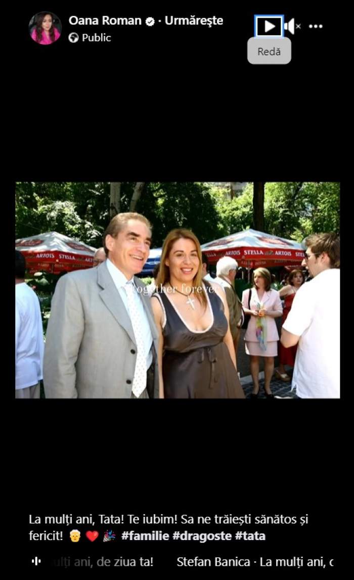 Oana Roman, poze de colecție alături de Petre Roman, de ziua lui de naștere. Tatăl ei a împlinit astăzi 78 de ani | FOTO