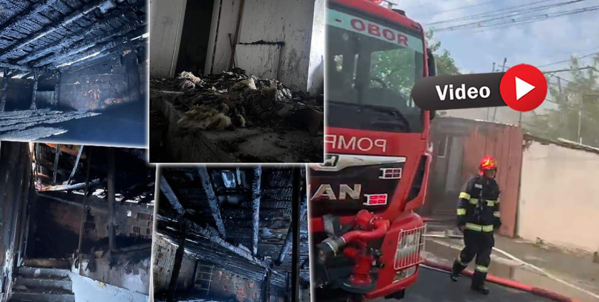 Imagini apocaliptice din Colentina. Un incendiu a distrus șapte case și a lăsat oamenii pe drumuri. “Lumii îi pasă doar de Andrei Versace, nu de noi”