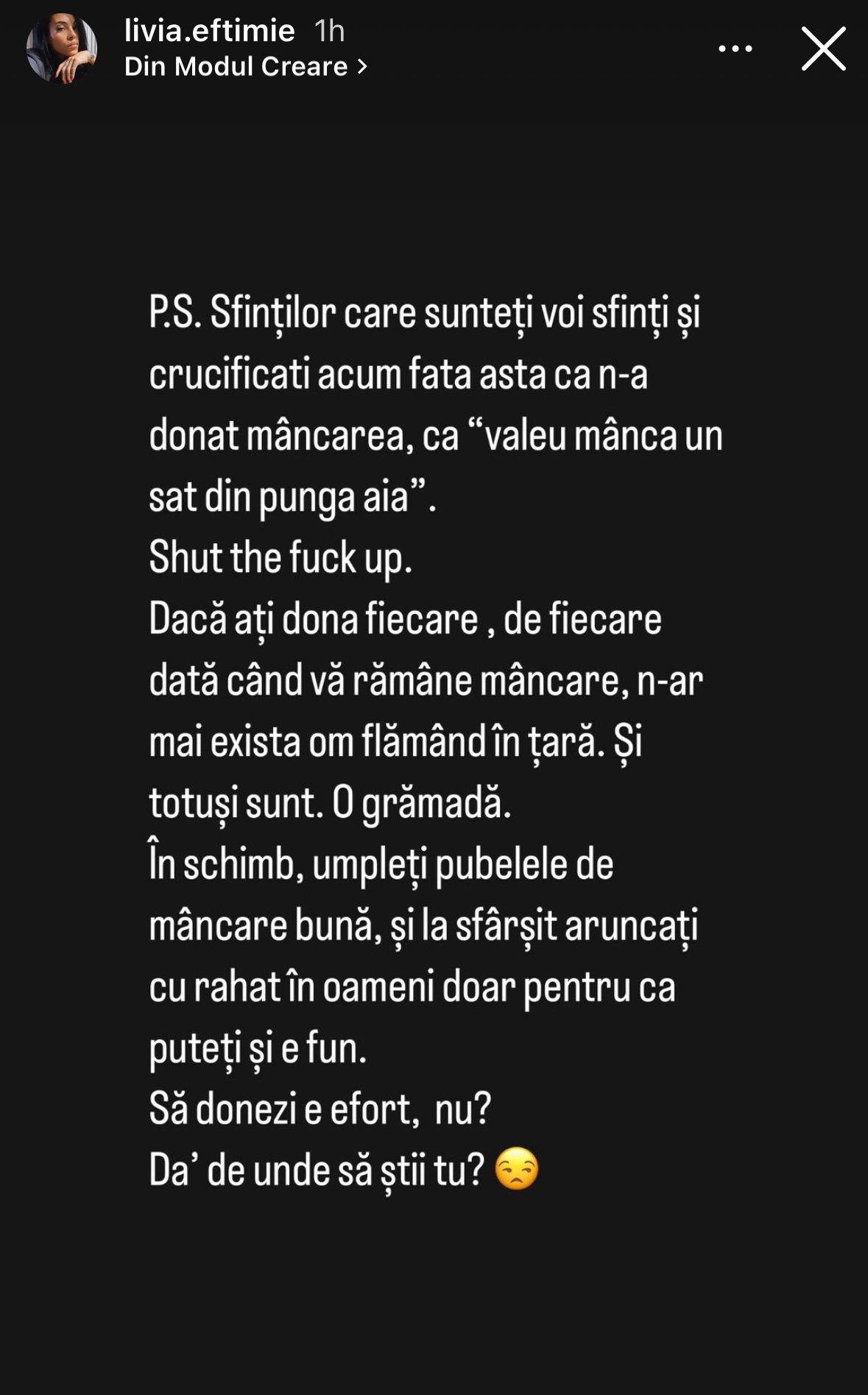 Livia, fosta soție a lui Cătălin Bordea, un nou mesaj după ce a fost pusă la zid: „Ar fi de râs dacă n-ar fi de plâns”