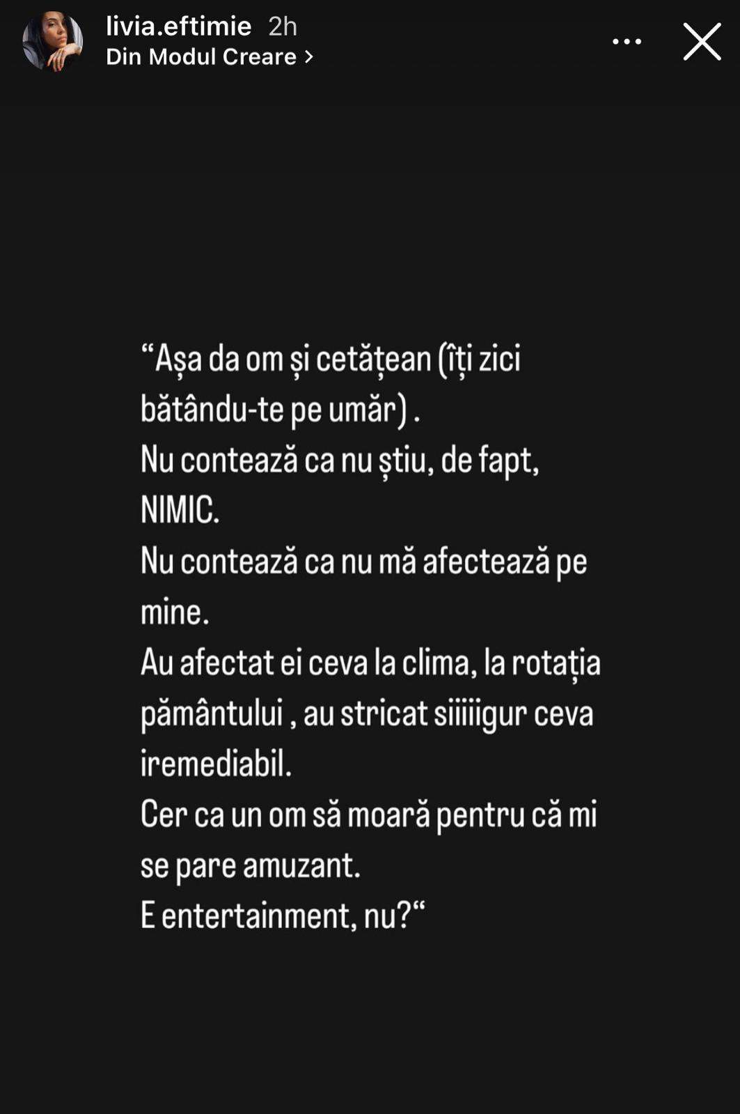 Livia, fosta soție a lui Cătălin Bordea, un nou mesaj după ce a fost pusă la zid: „Ar fi de râs dacă n-ar fi de plâns”