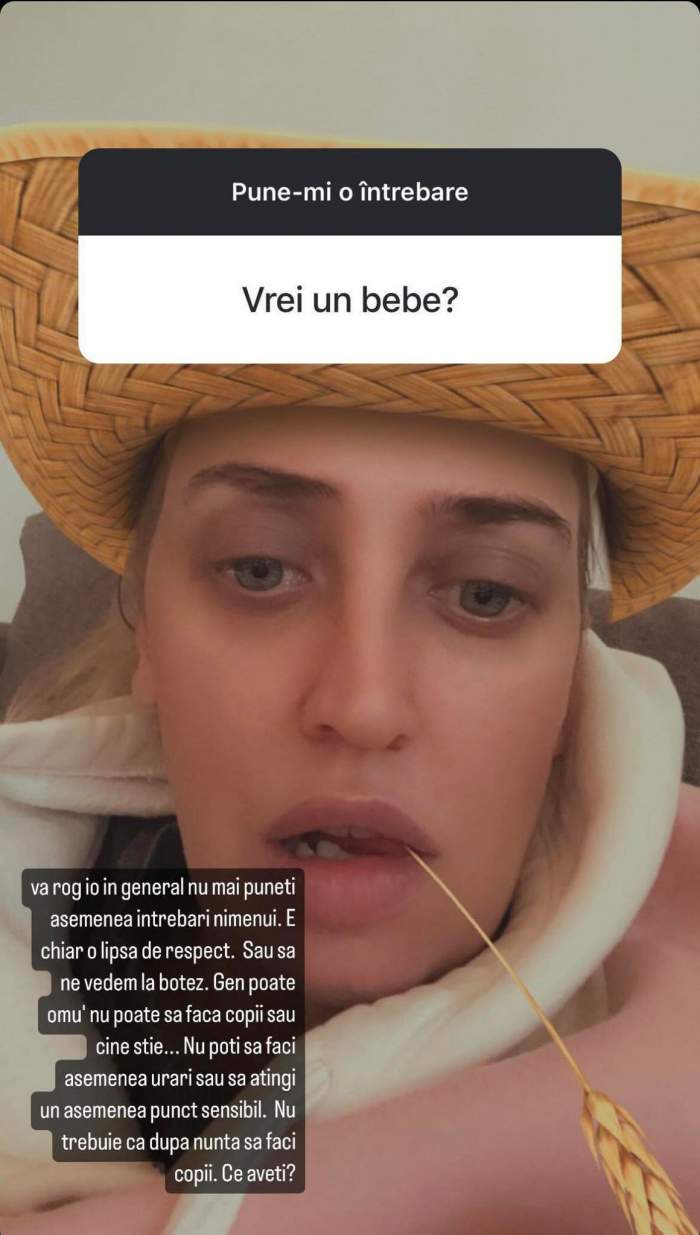 Captură de ecran cu InstaStory făcut de Ilona Brezoianu