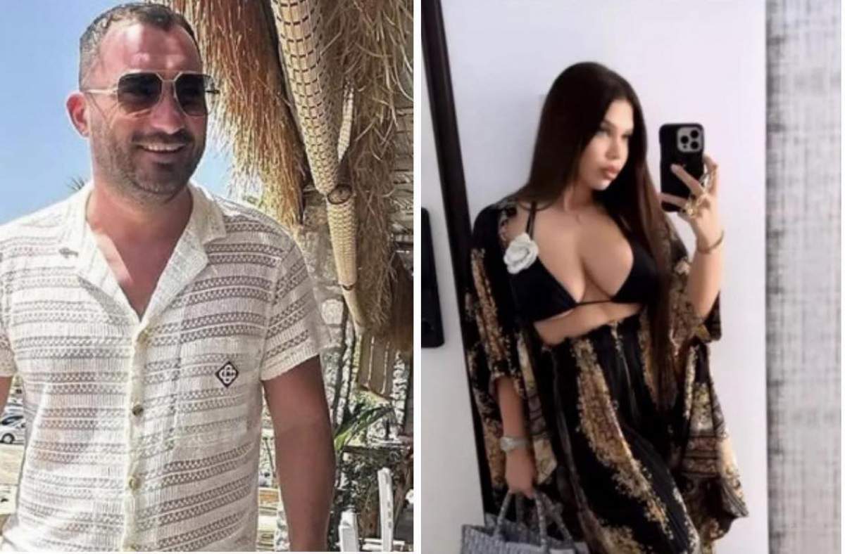 Colaj cu Pescobar și iubita lui, Gianina, ea în Mamaia, el în Grecia Colaj cu Pescobar și iubita lui, Gianina