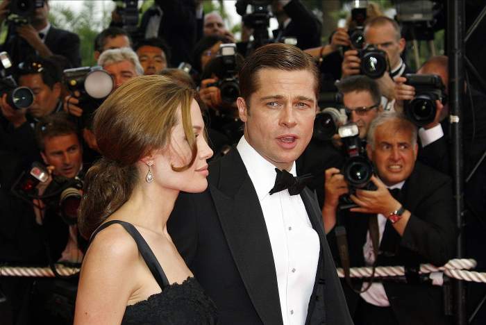 Angelina Jolie și Brad Pitt la un eveniment