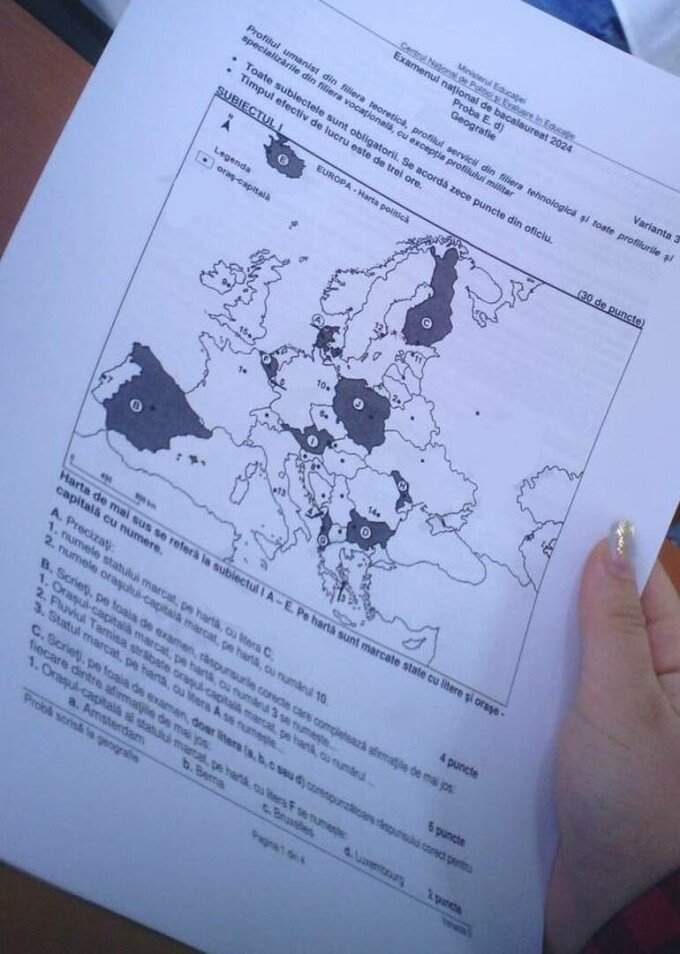 subiecte geografie