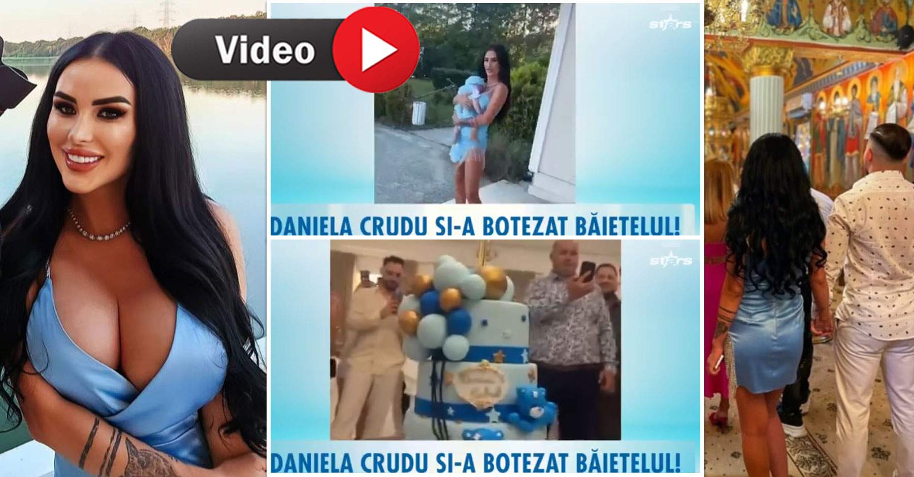 Star Matinal. Ce ținută sexy a ales Daniela Crudu la botezul fiului ei! Bruneta a întors toate privirile / VIDEO