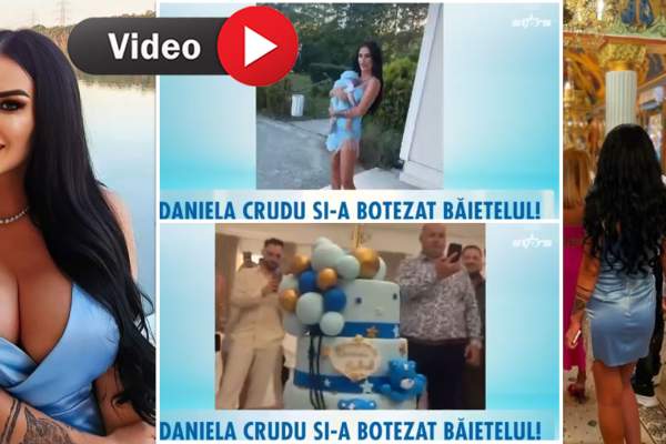 Star Matinal. Ce ținută sexy a ales Daniela Crudu la botezul fiului ei! Bruneta a întors toate privirile / VIDEO