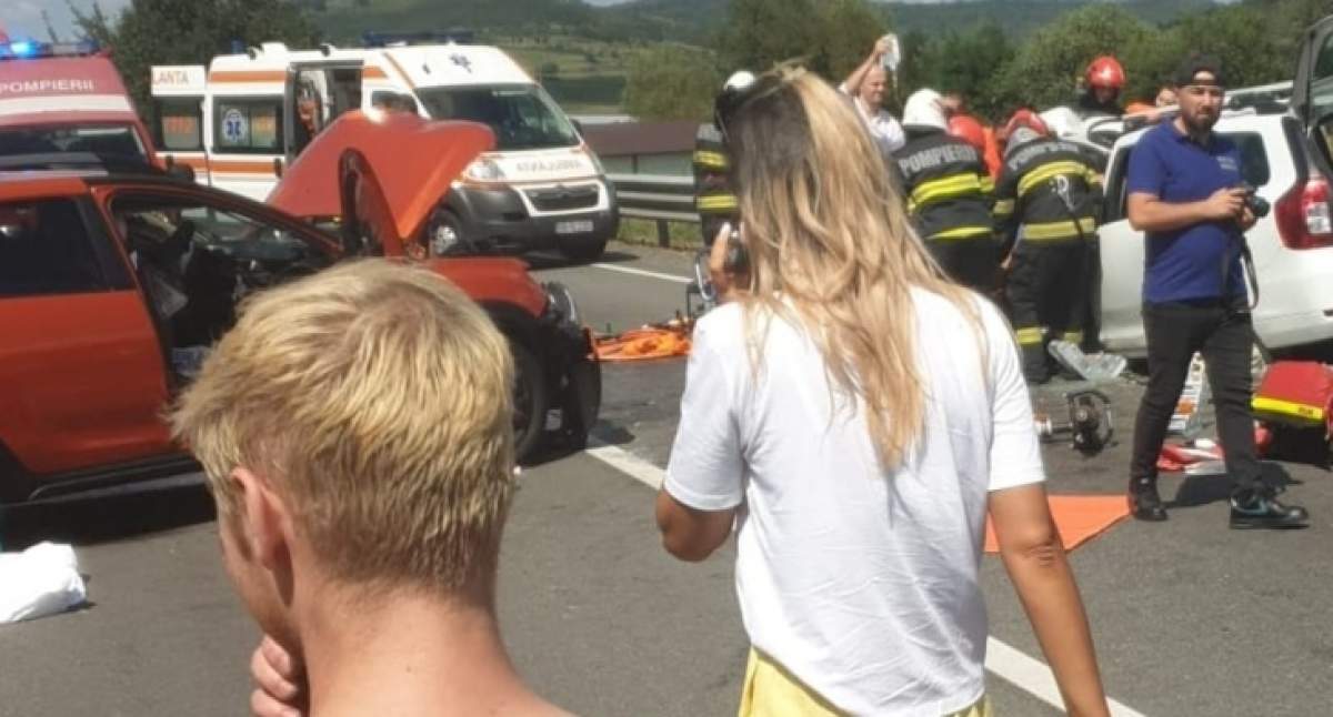 Imagine de la accidentul de pe A1