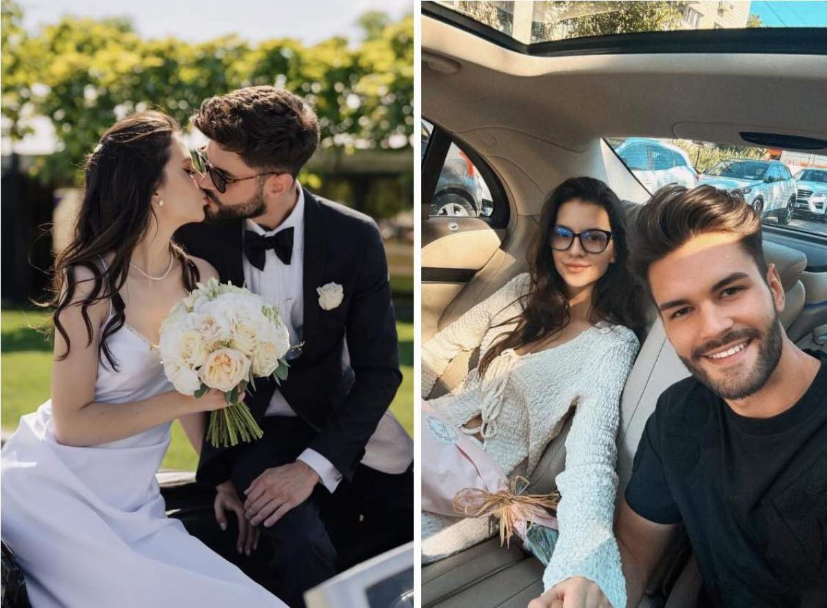 Colaj cu Cleopatra Stratan și Edward Sanda din ziua nunții Colaj cu Cleopatra Stratan și Edward Sanda