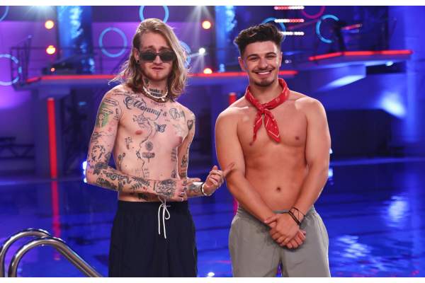 Splash! Vedete la apă, 15 august 2024. Dj Deny și Alex Furman au avut nevoie de medic în timpul antrenamentelor. Cei doi au sărit de pe platforma de 3 metri