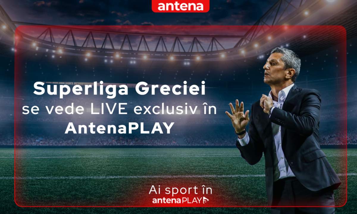 Superliga Greciei e exclusiv în AntenaPLAY. Răzvan Lucescu şi PAOK luptă pentru a-şi apăra trofeul