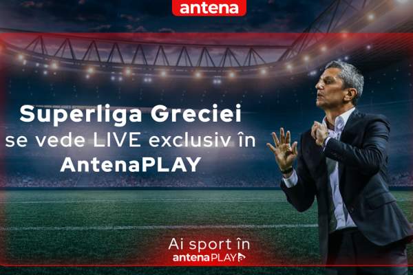 Superliga Greciei e exclusiv în AntenaPLAY. Răzvan Lucescu şi PAOK luptă pentru a-şi apăra trofeul