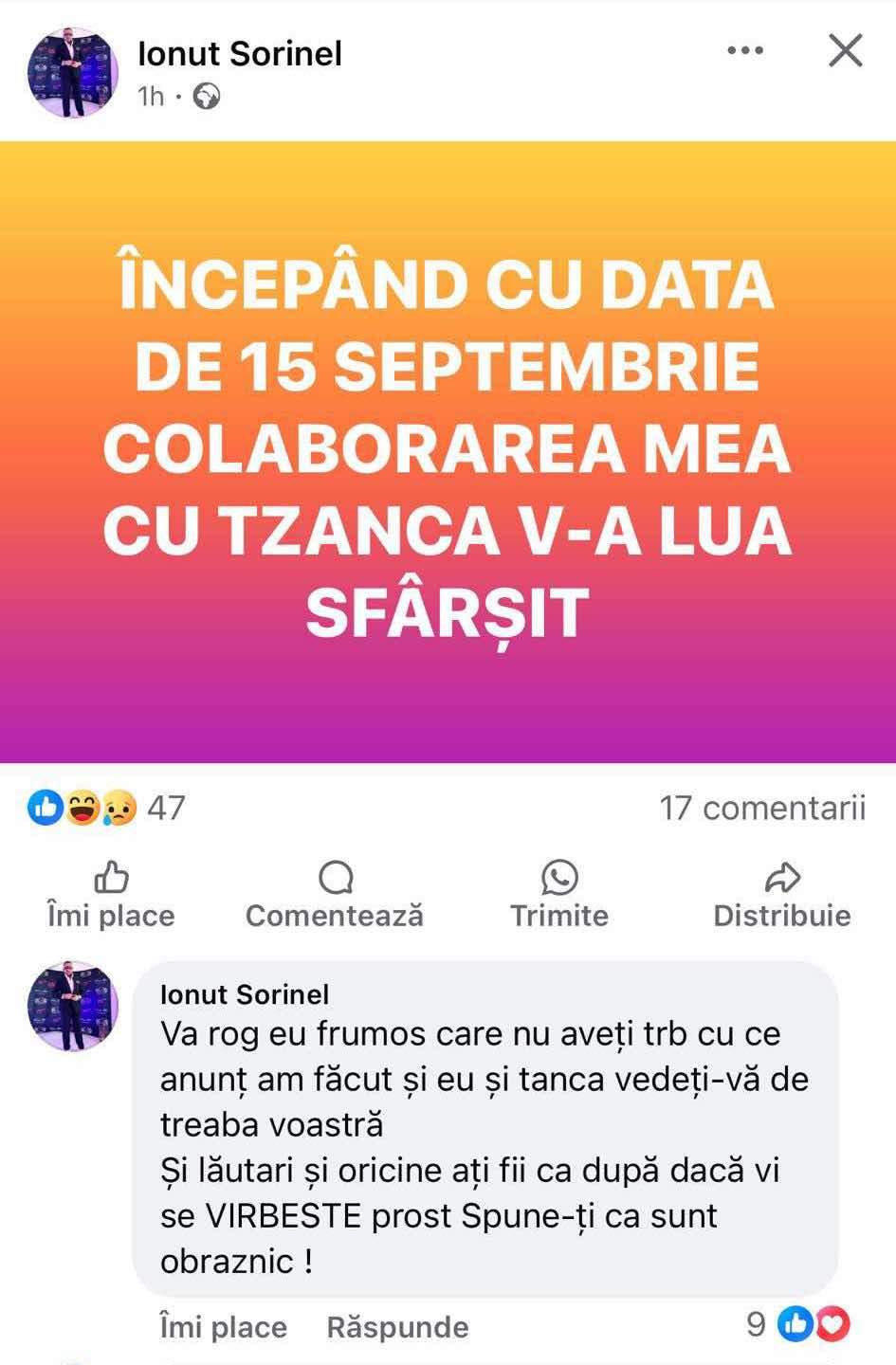 După ce l-a iertat, scandalul continuă în formația lui Tzancă Uraganu! Ce se întâmplă de această dată