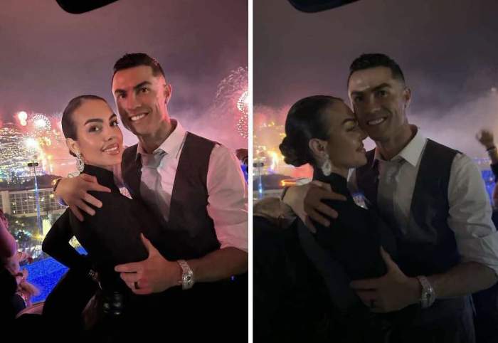 Colaj cu Cristiano Ronado și iubita lui, Georgina Rodriguez