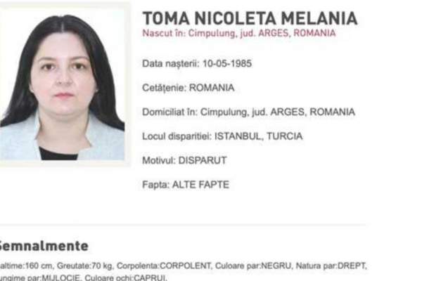 Româncă de 39 de ani, dată dispărută în țară și în Turcia! Nimeni nu mai știe nimic de Melania, după ce a plecat în vacanță / FOTO