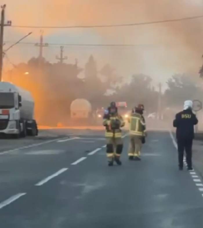 Imagini dureroase din timpul exploziilor de la Crevedia! A trecut un an de la tragedia care a șocat România / FOTO