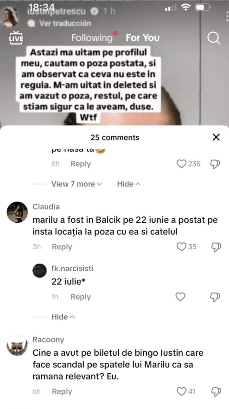 Acuzații grave! Marilu Dobrescu, suspectată că i-a spart contul de Instagram fostului iubit! Acesta oferă indicii clare | VIDEO