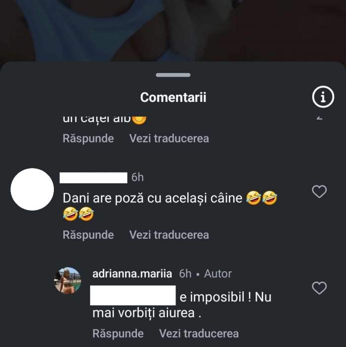 reacția Mariei