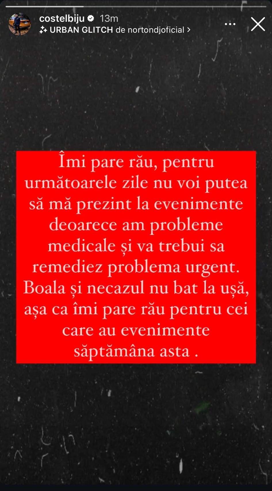 Costel Biju și-a anulat toate evenimentele de săptămâna aceasta. Cu ce probleme se confruntă manelistul