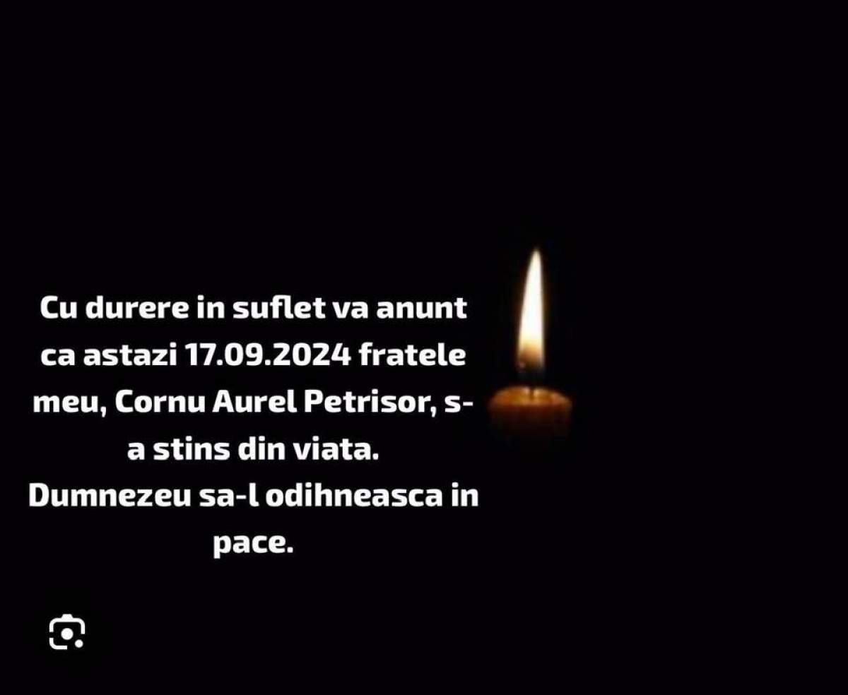 Georgică Cornu este în doliu! mesaj comemorare
