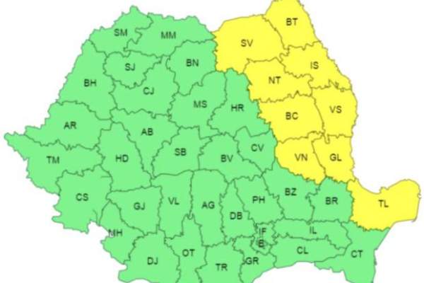 Ploi torențiale în România! Meteorologii anunță cod galben în 9 județe / FOTO