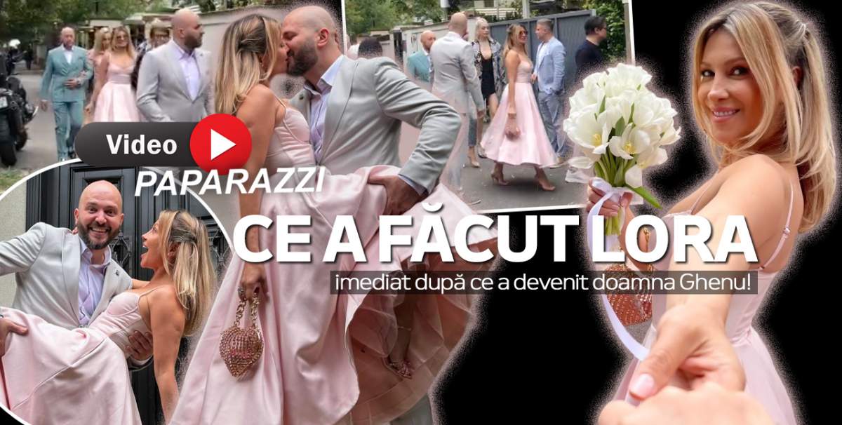 Ce a făcut Lora imediat după ce a devenit doamna Ghenu! Frumoasa cântăreaţă a spus "DA" în faţa ofiţerului stării civile / VIDEO