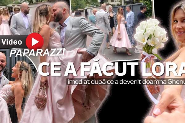 Ce a făcut Lora imediat după ce a devenit doamna Ghenu! Frumoasa cântăreaţă a spus "DA" în faţa ofiţerului stării civile / VIDEO