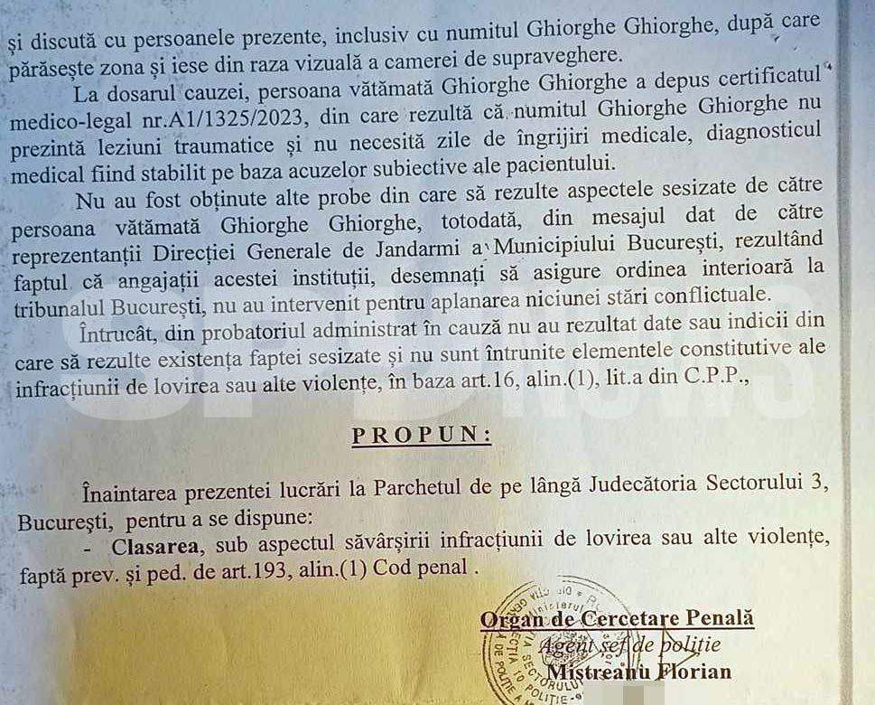 Liderul polițiștilor acuzați de tortură, declarat nevinovat / Documente exclusive din dosarul scandalului din Tribunalul București