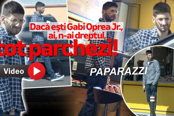 Dacă eşti Gabi Oprea Jr.,  ai, n-ai dreptul, tot parchezi! O cafea este mult mai importantă decât grija pentru cei din jur / PAPARAZZI