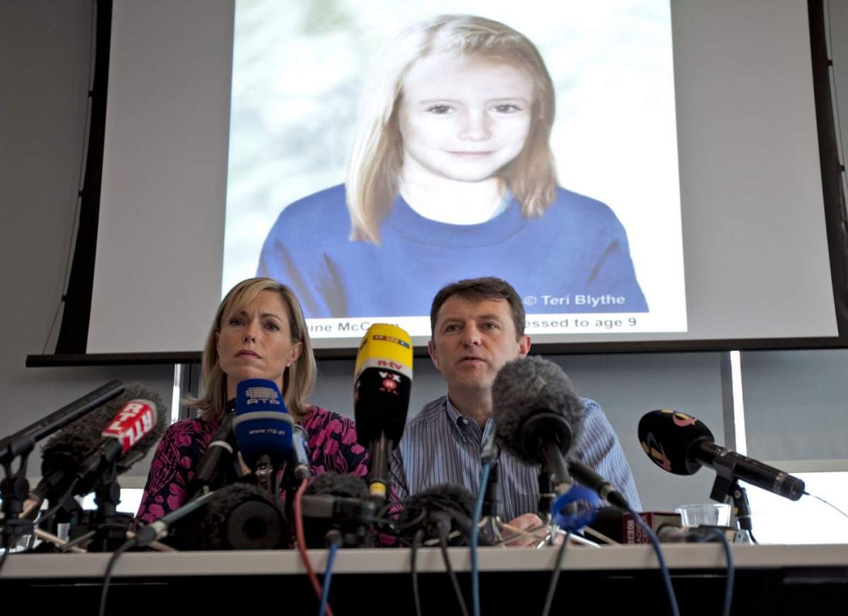 Madeleine McCann și părinții ei