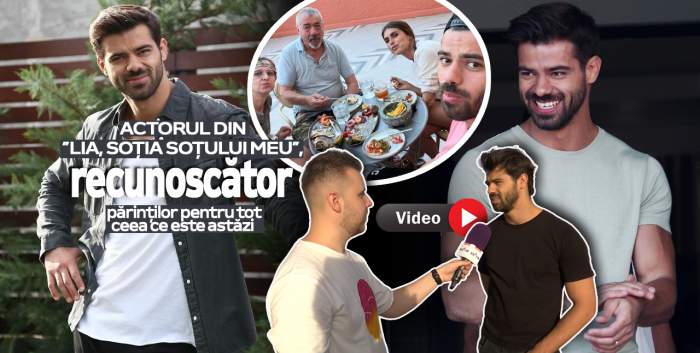 Ștefan Floroaica, confesiuni emoționante despre familia sa! Actorul din ”Lia, soția soțului meu”, recunoscător părinților pentru tot ceea ce este astăzi / VIDEO