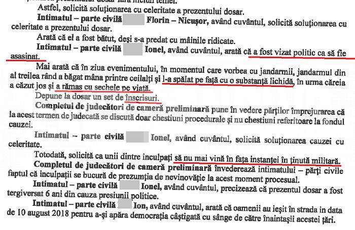 Acuzat de tentativă de asasinat politic, la Tribunalul Militar / Declarații exclusive din „Dosarul 10 august”