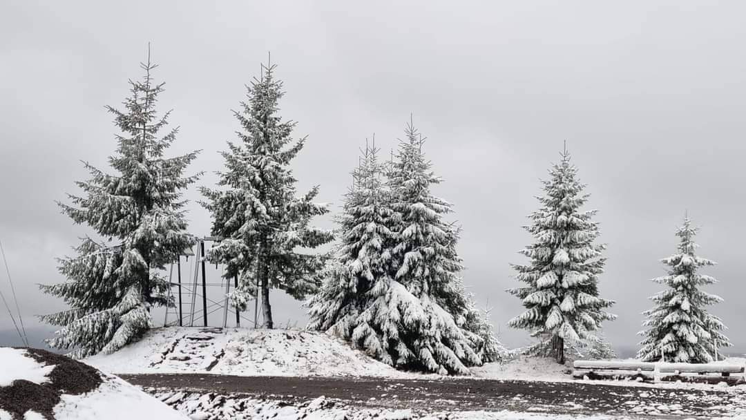 A venit iarna în România! Imagini cu stratul de zăpadă care s-a depus deja în mai multe zone / GALERIE FOTO