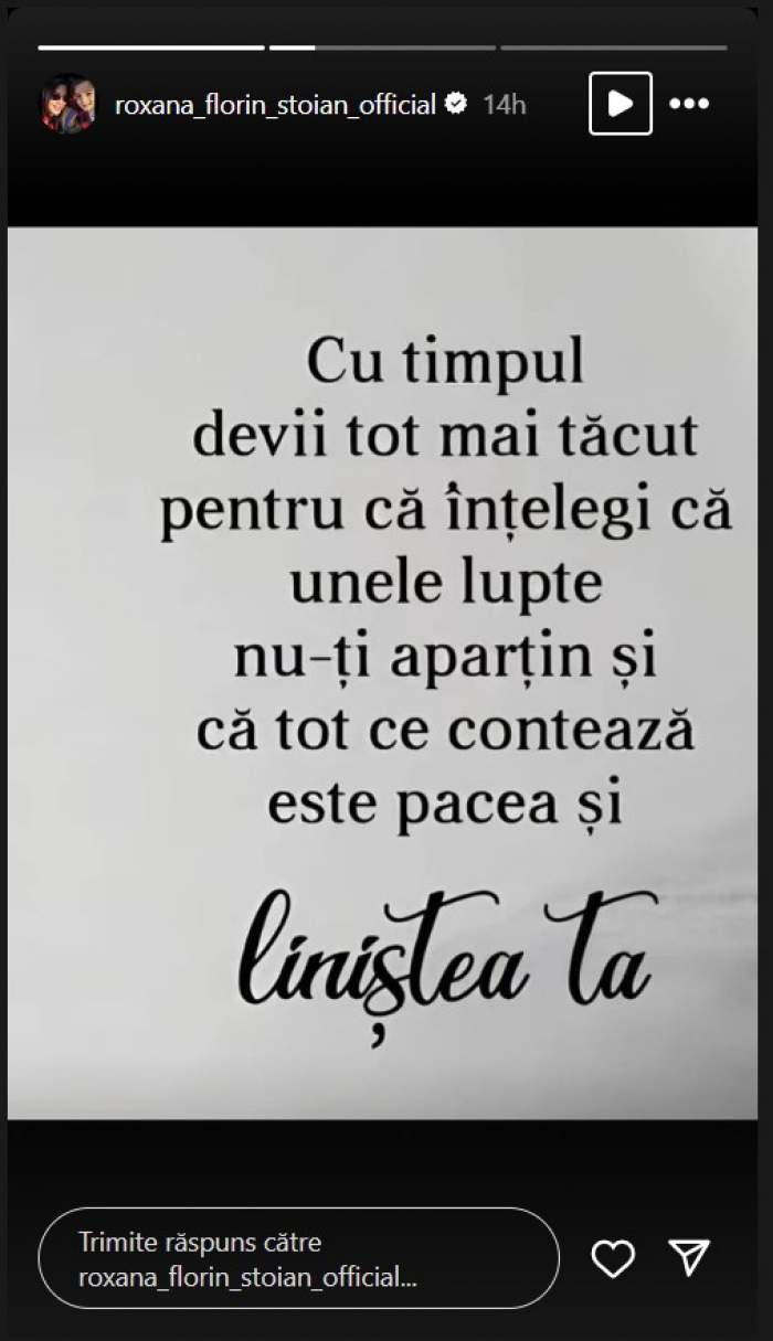 Soția lui Florin Salam, mesaj cu subînțeles: „Vei realiza cât rău mi-ai făcut”. Postarea cu care Roxana Dobre și-a surprins urmăritorii / FOTO