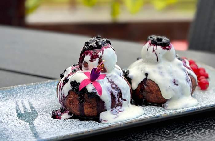 Papanași cu dulceață