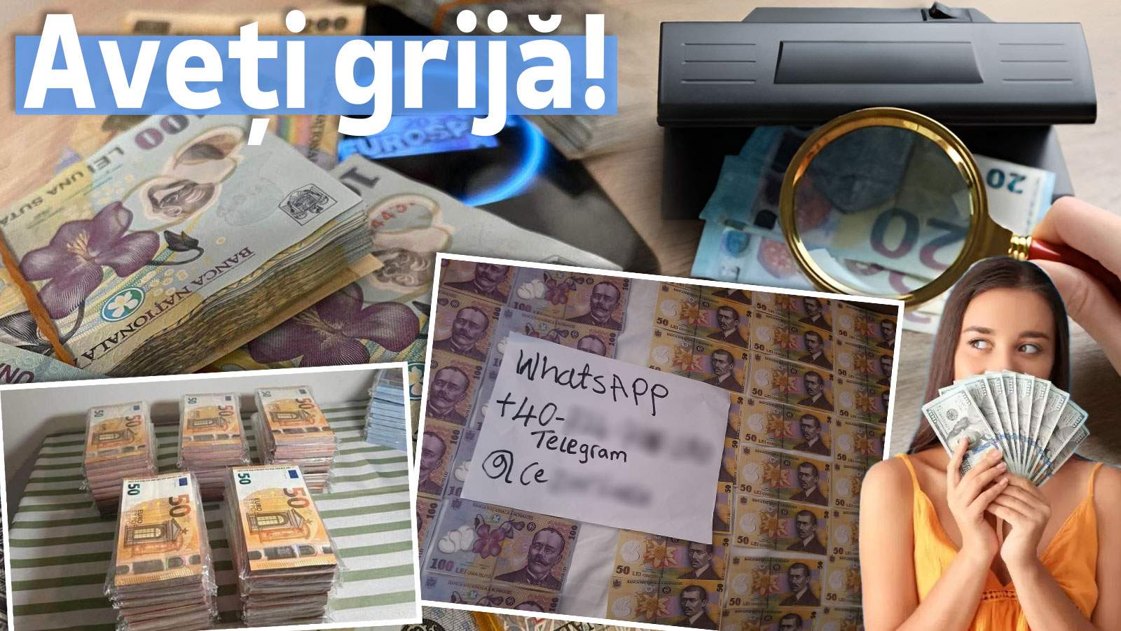 Bani falși, de vânzare, pe internet / Cum încearcă vânzătorul să scape de problemele penale!