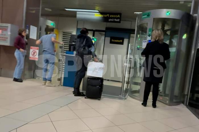 Imagini emoţionante cu Gino Iorgulescu şi soţia! Cum îşi iau la revedere cei doi la aeroport | PAPARAZZI