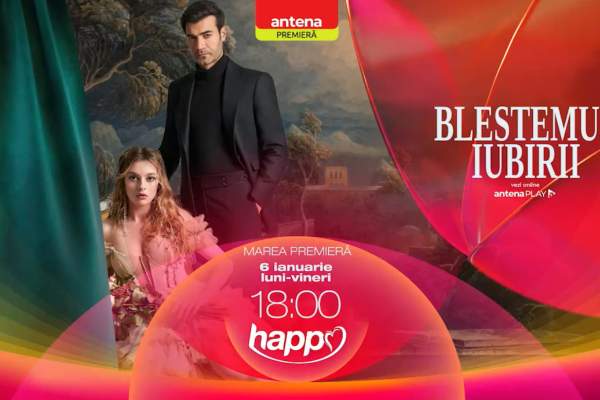 Începând din 6 ianuarie, producţia turcească Blestemul iubirii se vede la Happy Channel, de luni până vineri, de la ora 18.00