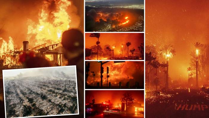 Imagini apocaliptice din Los Angeles. Cel puțin cinci oameni au murit în urma incendiilor