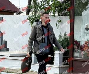 Imagini cu iubitul Ioanei Popescu la capela unde este depus trupul neînsuflețit al brunetei. Jurnalista va fi înmormântată astăzi, 1 octombrie | PAPARAZZI