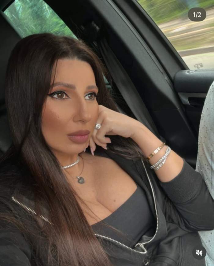 Cristina Preda este in masina