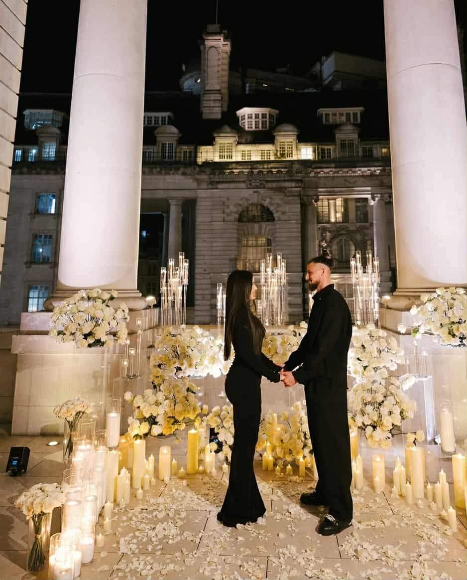 Radu Drăgușin și-a cerut iubita de soție! Imagini de basm cu fotbalistul și Ioana | FOTO