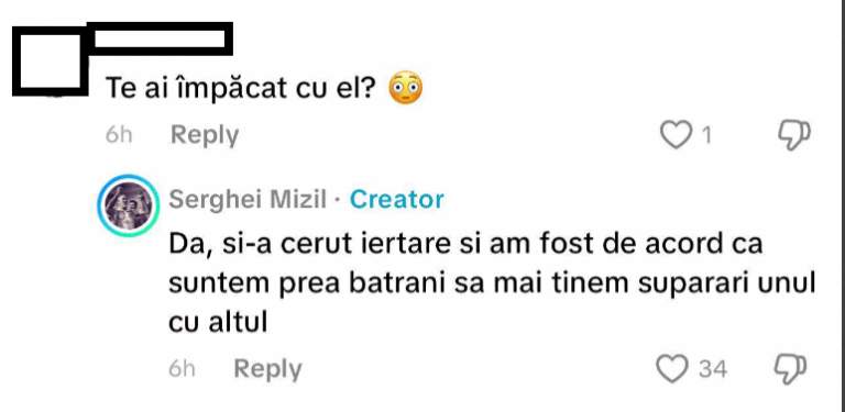 mesajul lui Serghei Mizil