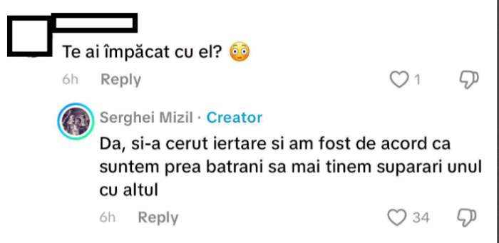 mesajul lui Serghei Mizil