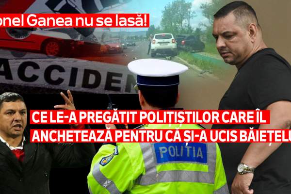 Ionel Ganea nu se lasă! Ce le-a pregătit polițiștilor care îl anchetează pentru că și-a ucis băiețelul!