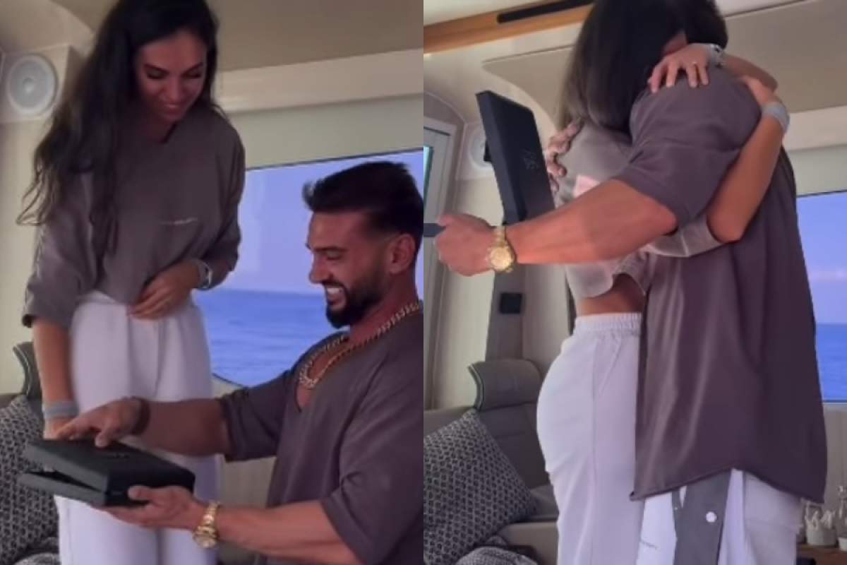 Cum și unde și-a cerut Dorian Popa iubita de soție! Cum a reacționat Andreea când influencerul s-a așezat în genunchi | VIDEO