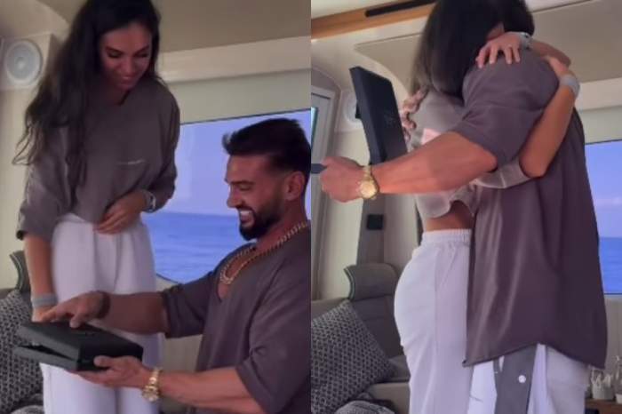 Cum și unde și-a cerut Dorian Popa iubita de soție! Cum a reacționat Andreea când influencerul s-a așezat în genunchi | VIDEO