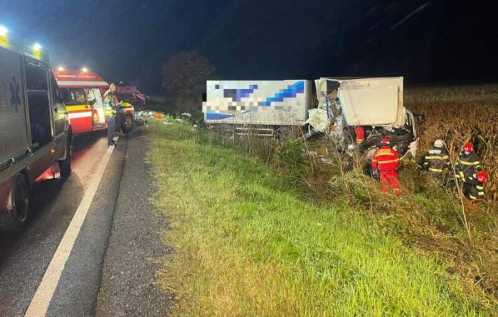 accident rutier pe DN13