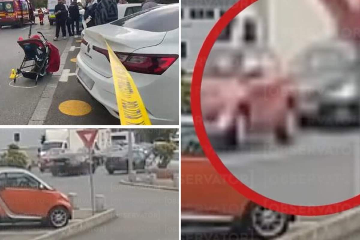 Femeia a fost aruncată în sus de mașina șoferului. accident Apărătorii Patriei