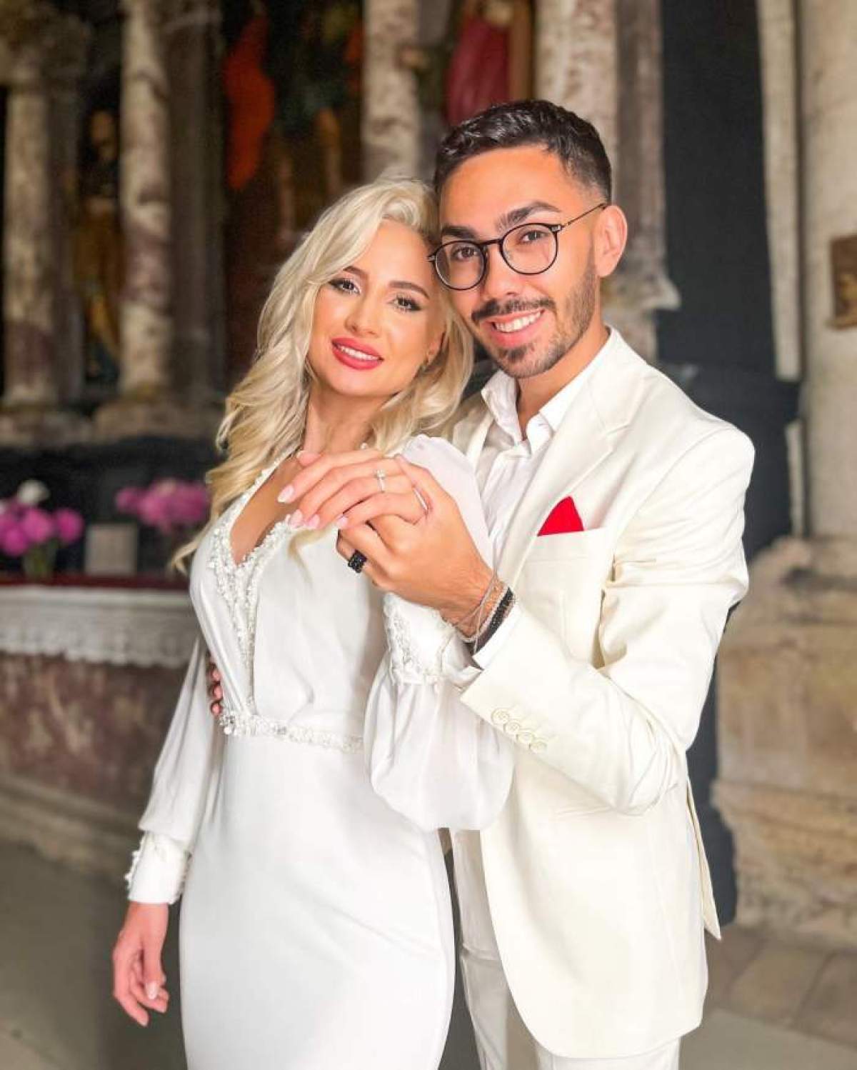 claudia puican si armin nicoara in alb imbracati