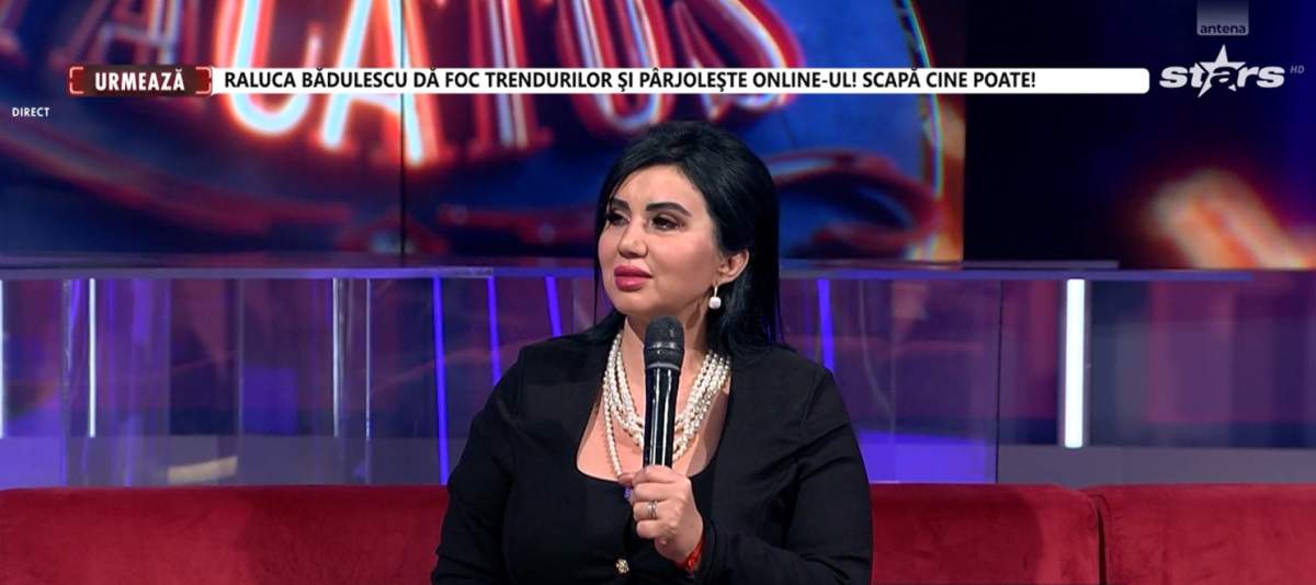 Adriana Bahmuțeanu este deranjată de vecinii gălăgioși. Adriana Bahmuțeanu